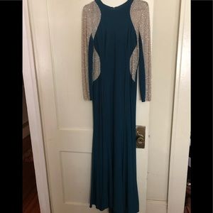 Xscape gown with sequins.